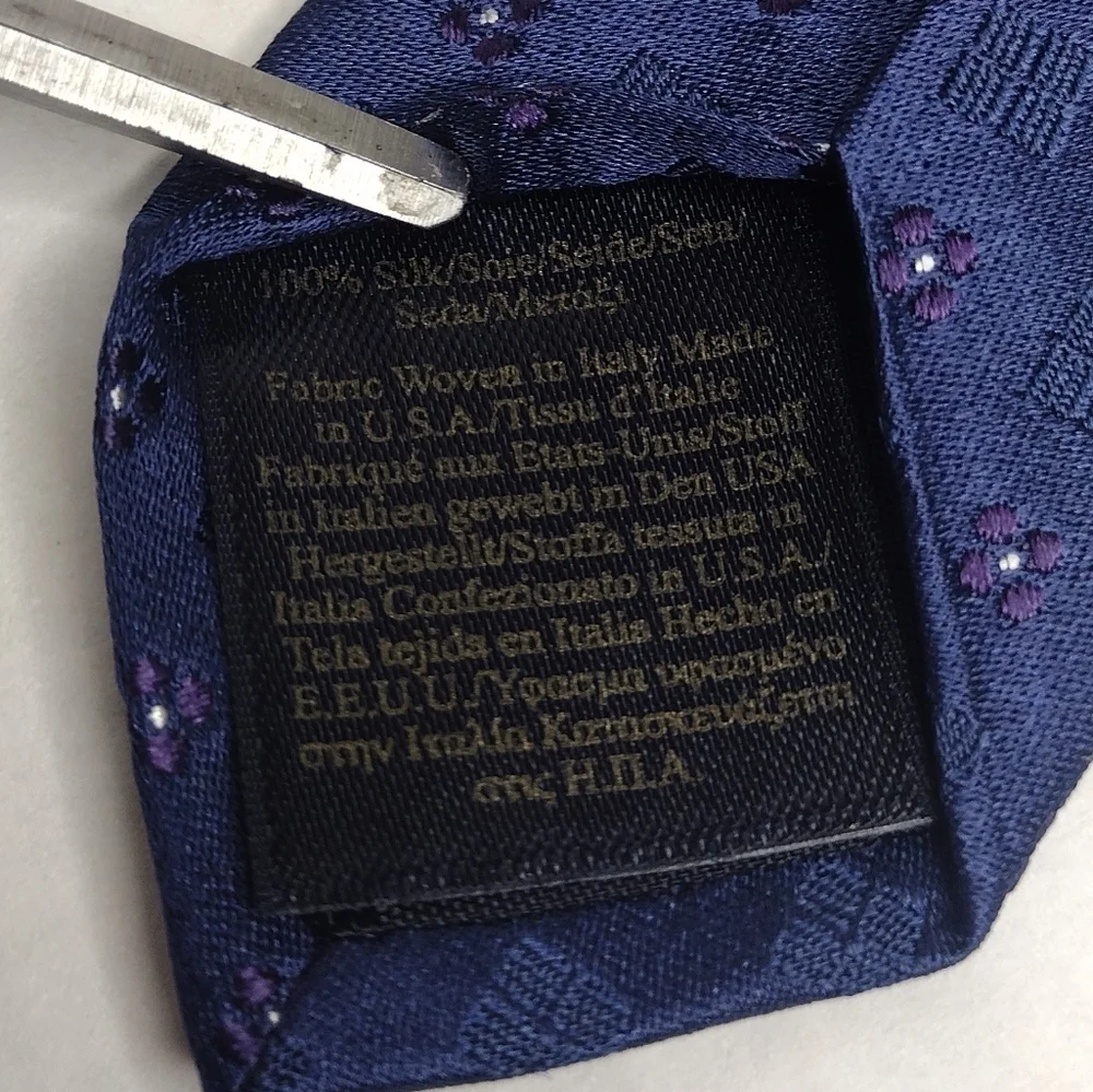 NWT Brooks Brothers Men's 100% Silk Blue Floral Business Tie 42R